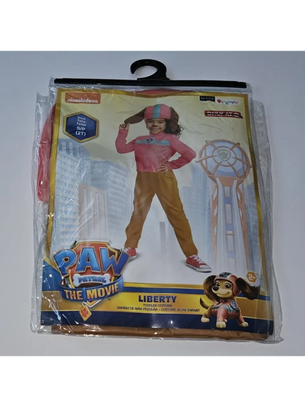 NEW Paw Patrol Liberty Halloween Costume Girls Toddler 2T Disguise Brown Pink